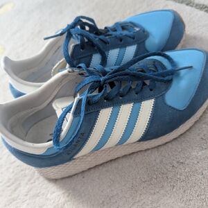 Adidas Blue and White Sneakers